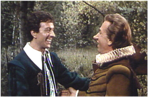 Jean-Pierre Cassel et Jos&eacute; Ferrer dans le film d'Abel Gance "Cyrano et d'Artagnan"