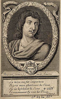 Cyrano de Bregerac, poètegravure de Le Doyen, XVIIe siècle© RMN/Gérard Blot